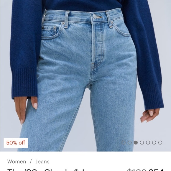 Everlane 90’s cheeky jean size 29 regular NEVER WORN - Picture 3 of 6